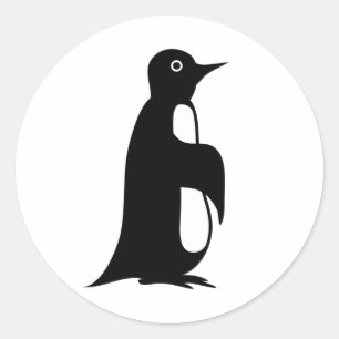 Pinguin Pinguine Winter Design Antarktis Geschenk Runder Aufkleber