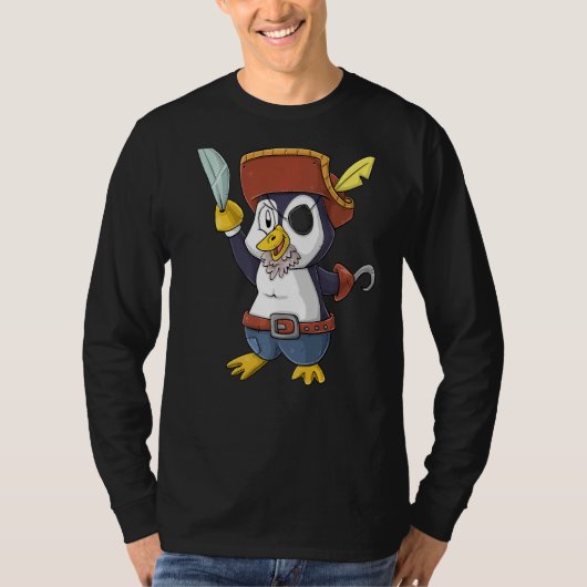 Pinguin Pirate T-Shirt (Vorderseite)