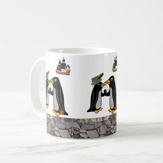 Pinguin Pirate Tasse (Vorderseite Links)