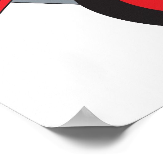 Pinguin Playing Drums Niedlich Poster (Ecke)