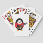 Pinguin Playing Gitarre Spielkarten (Rückseite)