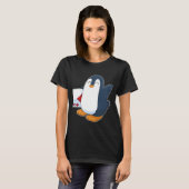Pinguin Poker Poker Karten Kartenspiel T-Shirt (Vorne ganz)