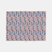Pinguin Pool Party Fleece Blanket (Dusty Pink) (Vorderseite (Horizontal))
