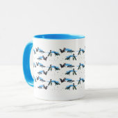 Pinguin Pool Party Tasse (Vorderseite Links)