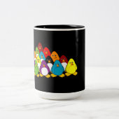 Pinguin-Pool Zweifarbige Tasse (Mittel)