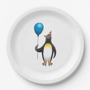 Pinguin-Poolparty-Geburtstag Pappteller