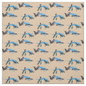 Pinguin-Poolparty-Stoff (Creme) Stoff (Muster)