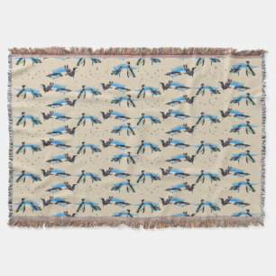 Pinguin-Poolparty-Wurfdecke (Creme) Decke