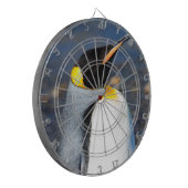 Pinguin-Portrait Dartscheibe (Vorderseite Links)