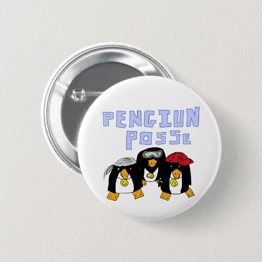 Pinguin Posse Button (Vorne & Hinten)