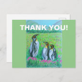 Pinguin Postcard Feiertagspostkarte (Vorne/Hinten)