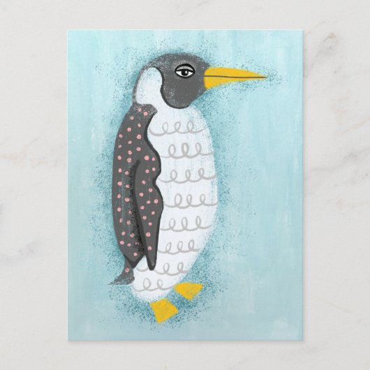 Pinguin Postcard Postkarte (Vorderseite)