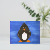 Pinguin Postcard Postkarte (Stehend Vorderseite)