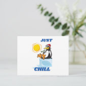 Pinguin Postcard Postkarte (Stehend Vorderseite)