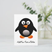 Pinguin Postcard Postkarte (Stehend Vorderseite)