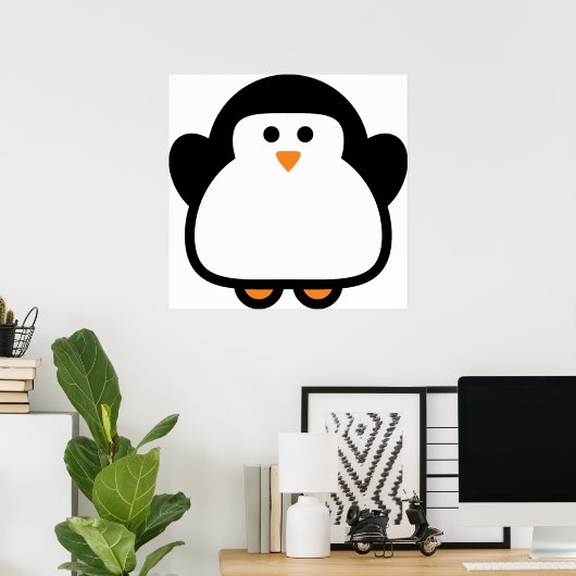 Pinguin Poster (Heimbüro)