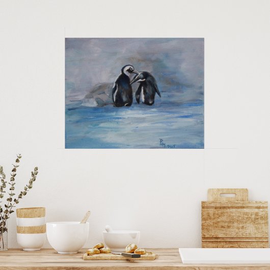 Pinguin Poster (Küche)
