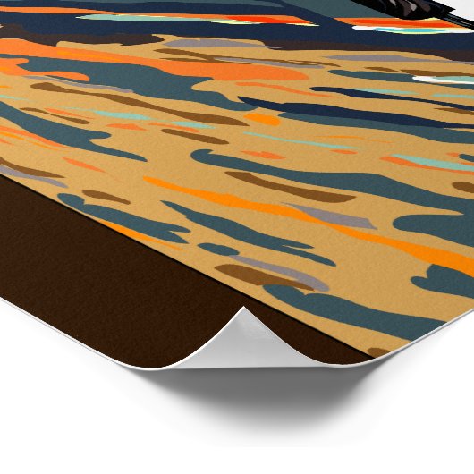 Pinguin-Poster Poster (Ecke)