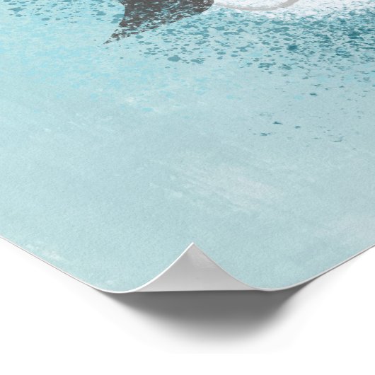 Pinguin Poster Wall Art (Ecke)