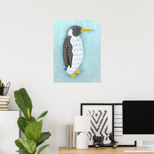 Pinguin Poster Wall Art (Heimbüro)