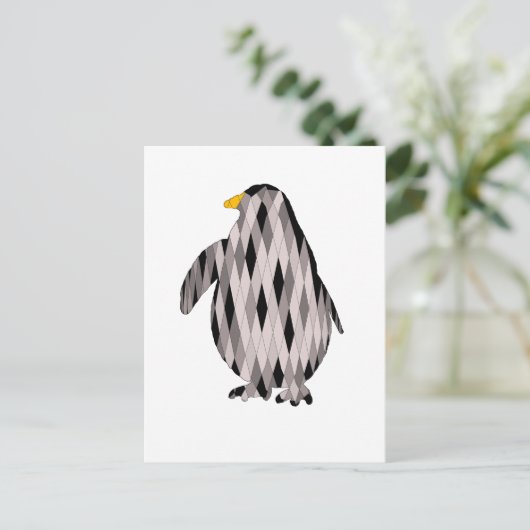 Pinguin Postkarte (Stehend Vorderseite)