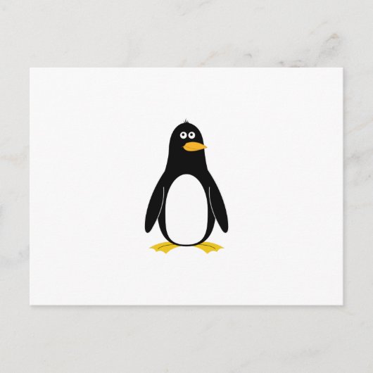 Pinguin Postkarte (Vorderseite)