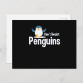 Pinguin Postkarte (Vorne/Hinten)