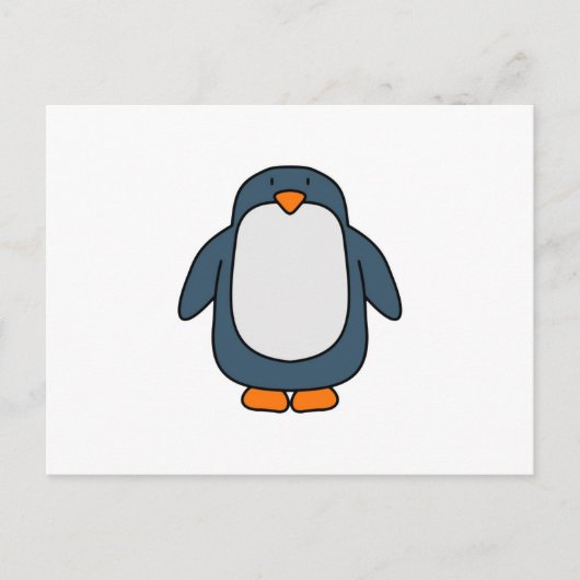 Pinguin Postkarte (Vorderseite)