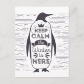 Pinguin Postkarte (Vorderseite)