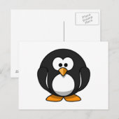 Pinguin Postkarte (Vorne/Hinten)
