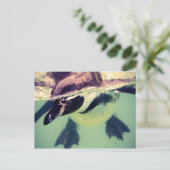 Pinguin Postkarte (Stehend Vorderseite)