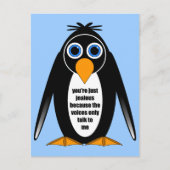 Pinguin Postkarte (Vorderseite)