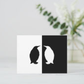Pinguin Postkarte (Stehend Vorderseite)