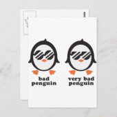 Pinguin Postkarte (Vorne/Hinten)