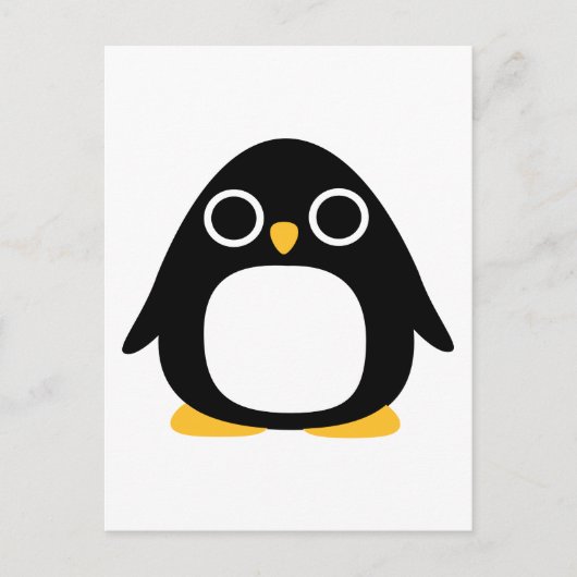 Pinguin Postkarte (Vorderseite)