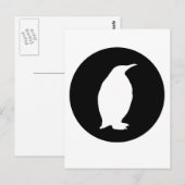 Pinguin Postkarte (Vorne/Hinten)