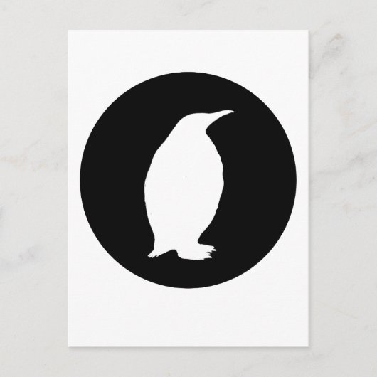 Pinguin Postkarte (Vorderseite)
