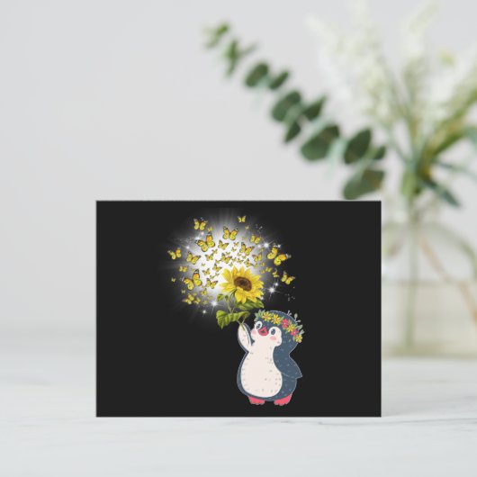 Pinguin Postkarte (Stehend Vorderseite)