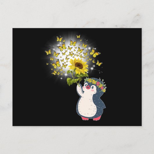 Pinguin Postkarte (Vorderseite)