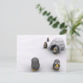 Pinguin-Postkarte Postkarte (Stehend Vorderseite)