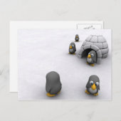 Pinguin-Postkarte Postkarte (Vorne/Hinten)