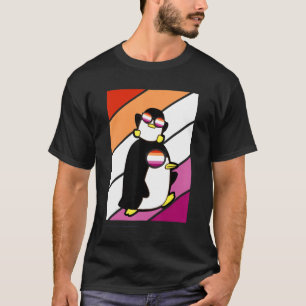 Pinguin Pride Lesbian Flag Lgbtq Stolz Allianz Pri T-Shirt