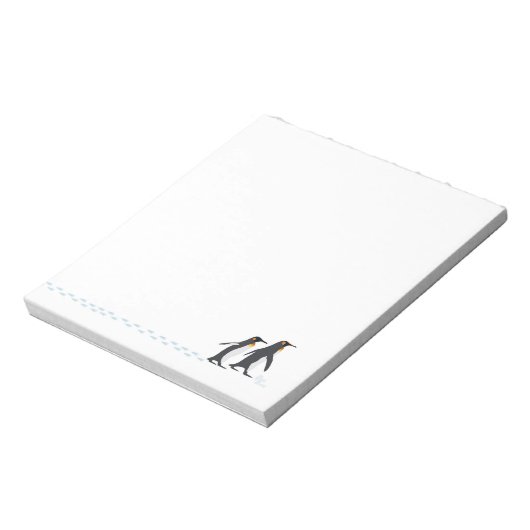 Pinguin Prints Notepad Notizblock (Rotiert)