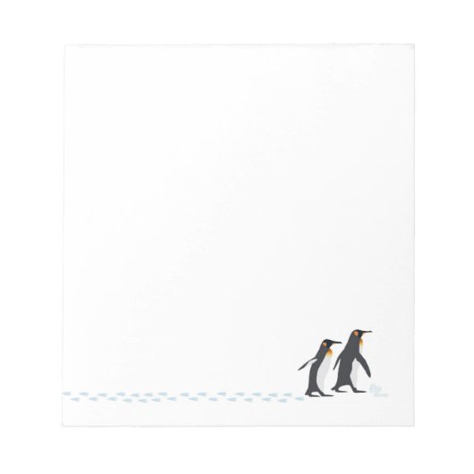 Pinguin Prints Notepad Notizblock (Vorderseite)