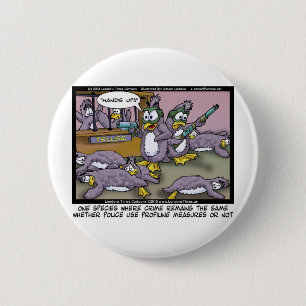 Pinguin Profiling Funny Gifts T-Shirts & Sammlerst Button
