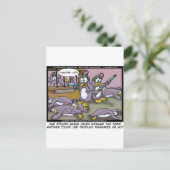 Pinguin Profiling Funny Gifts T-Shirts & Sammlerst Postkarte (Stehend Vorderseite)