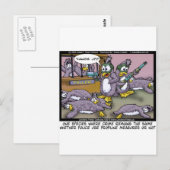Pinguin Profiling Funny Gifts T-Shirts & Sammlerst Postkarte (Vorne/Hinten)