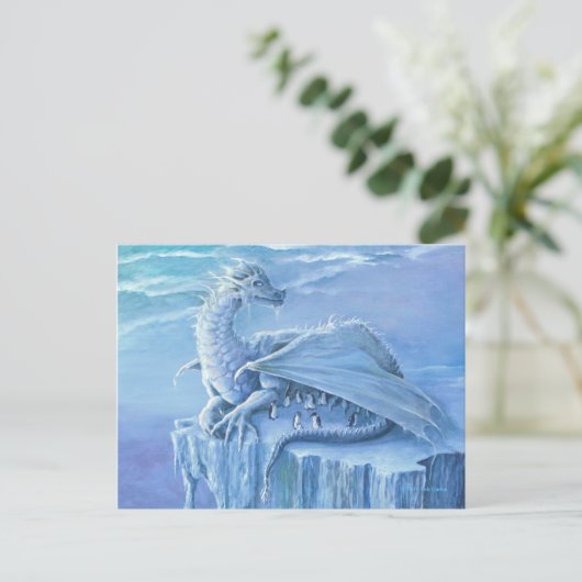 Pinguin Protector Postkarte (Stehend Vorderseite)