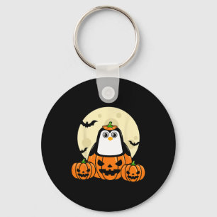 Pinguin Pumpkin Moon Fledermäuse Kostüm Niedlich l Schlüsselanhänger