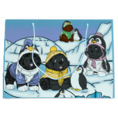 Pinguin Puppy März Große Geschenktüte (Vorderseite)